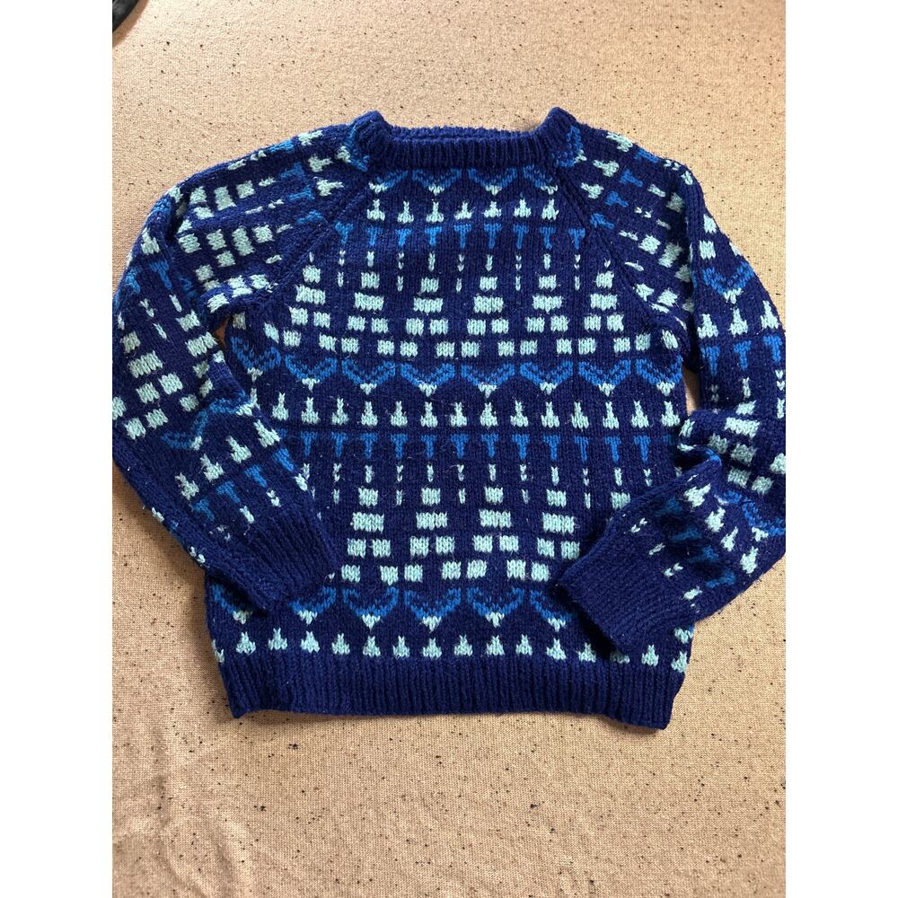 Vintage Handmade Sweater Large Cabincore Lodgecore Men's M Nordic